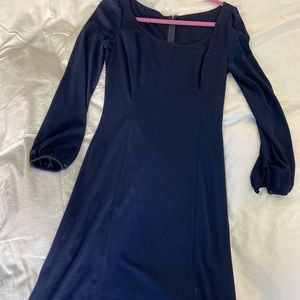 Navy blue long sleeve dress